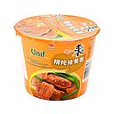 Unif Bowl Instant Noodles-Artificial Stewed Pork Chop Flavor 110g | 统一 清炖排骨 碗面 110g