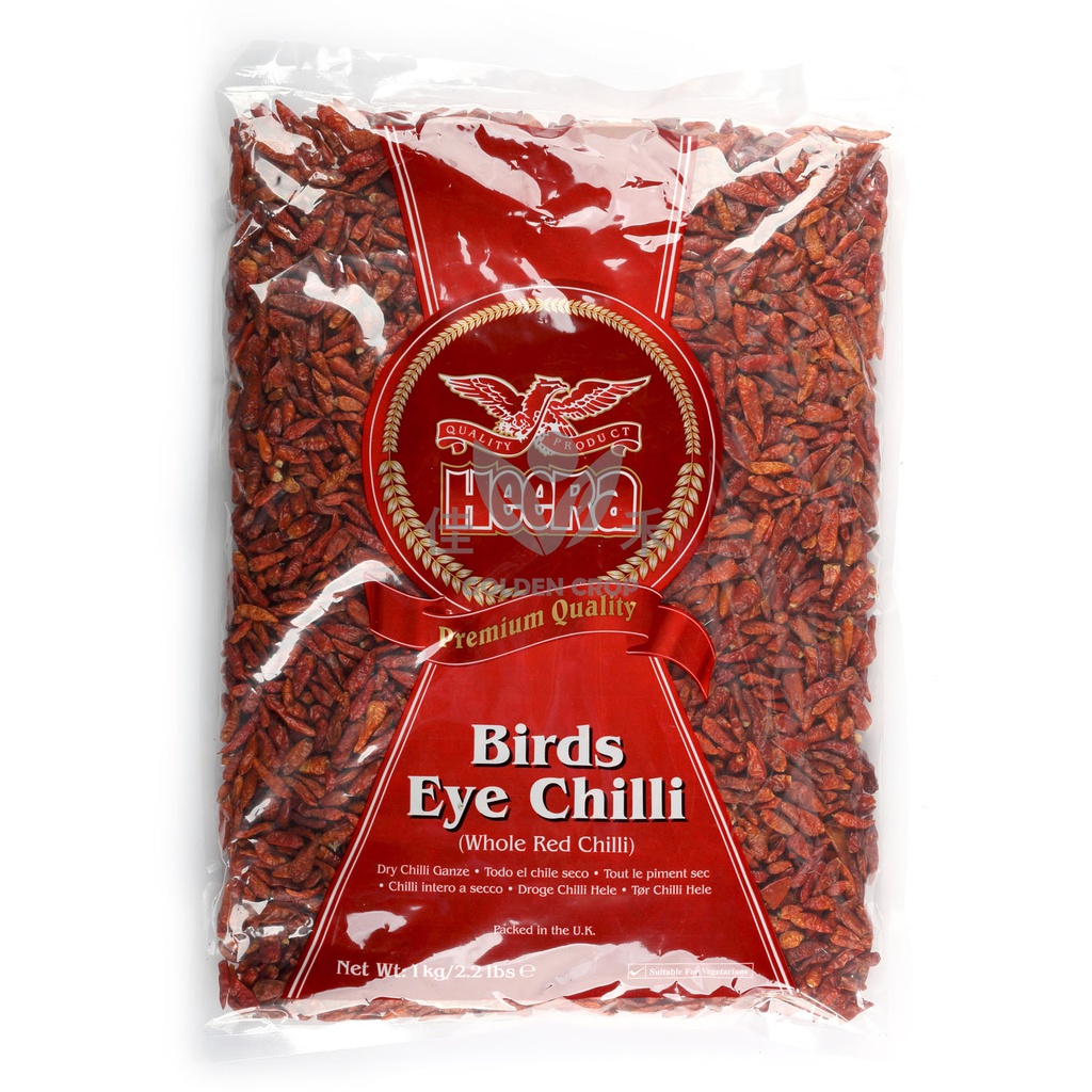 Heera birds eye whole red chili 1kg