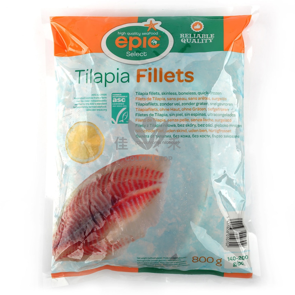 epic 中餐罗非鱼片 800g | epic tilapia fillets 800g