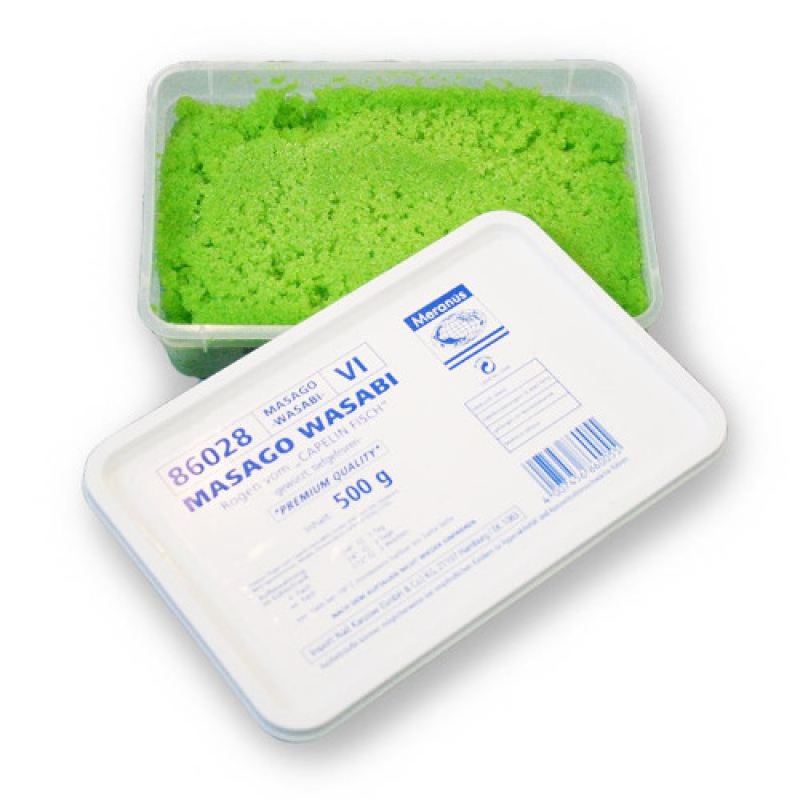 Masago Wasabi 500g | 多春鱼子 (绿) 证书 500g