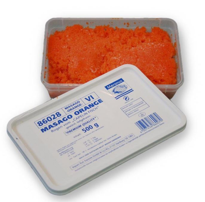 Oranssi masago 500g | 多春鱼子 (橙) 证书 500g