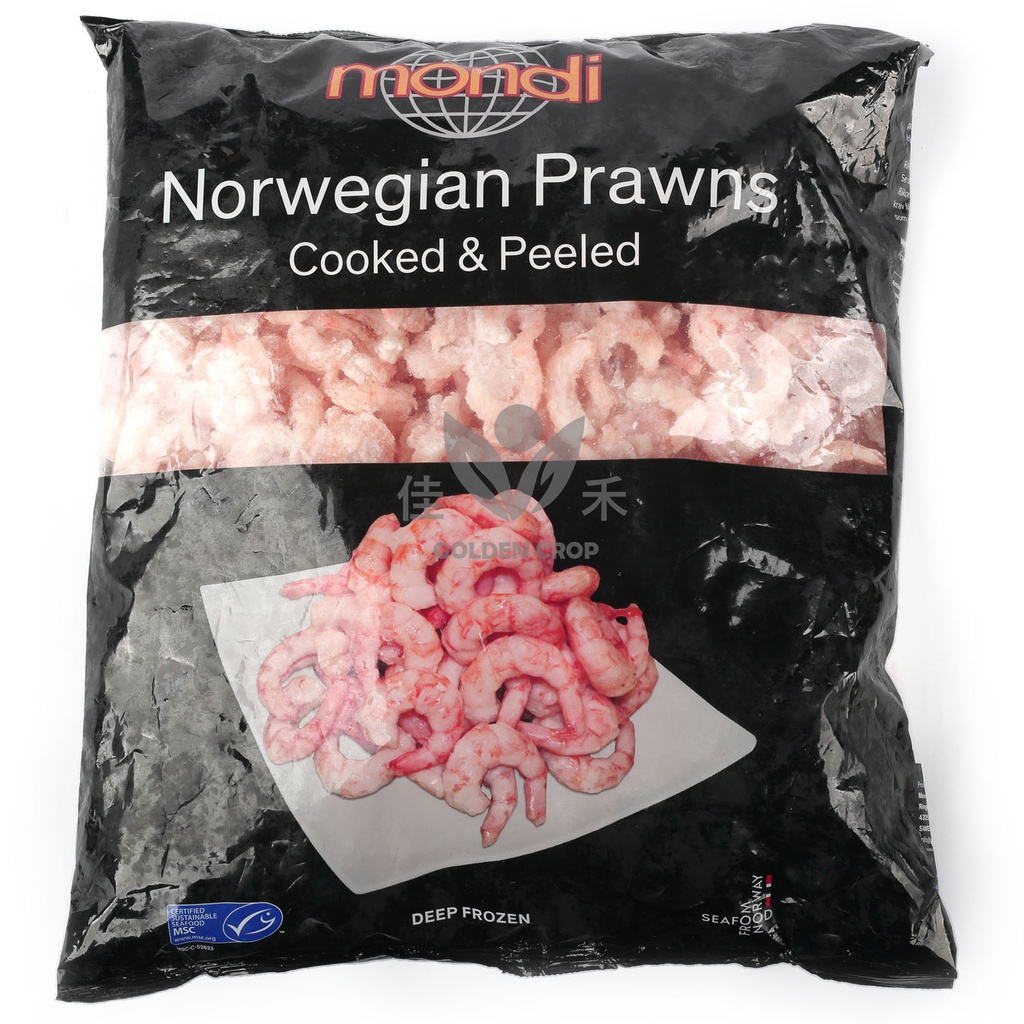 Mondi 证书 熟虾仁 100-200 2.5kg(2kg) | Mondi Peel Cooked Shrimp 100-200 2.5kg(2kg)