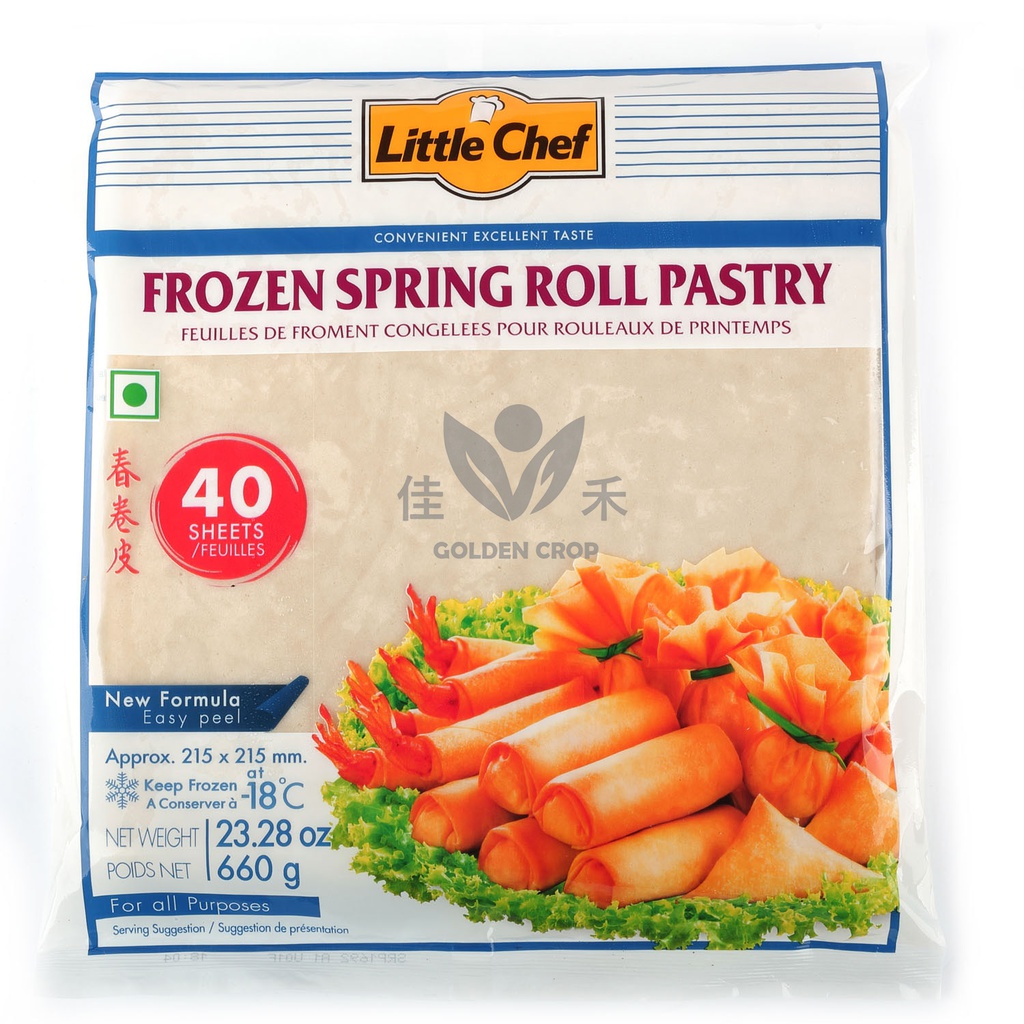 小厨师 春卷皮 660g | Little Chef Spring Roll Pastry 215X215mm 660g