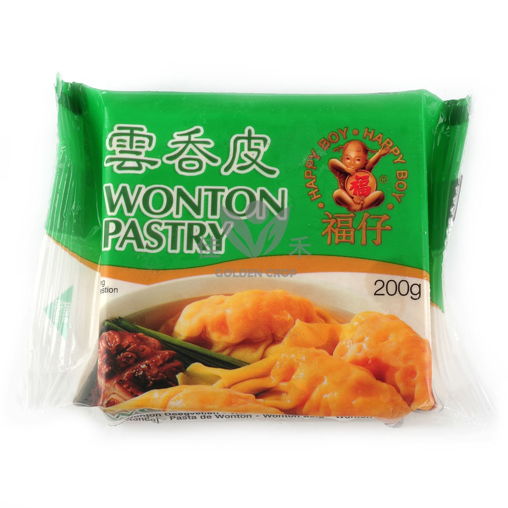 福仔 云吞皮 200g | HAPPY BOY WONTON PASTRY 200g