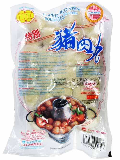 Lakovo Sianlihapulla 500g | Lakovo 猪肉丸 500g