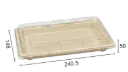 EHP-09 Recyclable Sushi Box (EG-2.0) 300sets/ctn | EHP-09 环保寿司外卖盒 (EG-2.0) 300套/箱