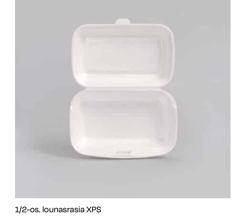 Foam Lunchbox Container (1/2) 125Pcs/bag 24.1cm*15.4cm*7.3cm | 泡沫外卖盒 炒面盒 (1/2) 125个/条 24.1cm*15.4cm*7.3cm