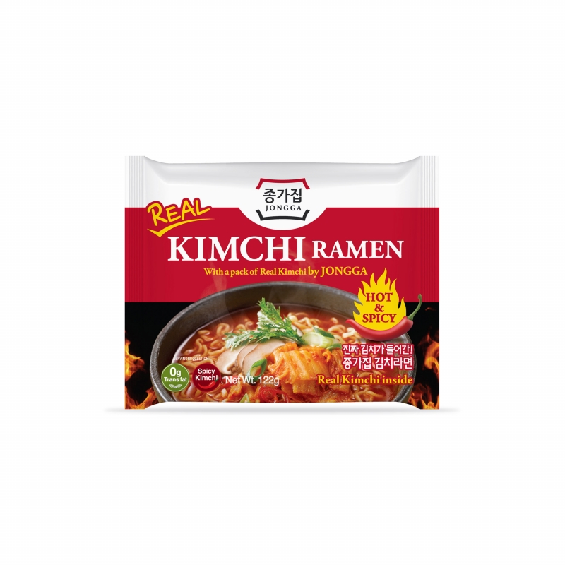JONGGA Kimchi Ramen 122g  | 宗家府 泡菜拉面(含泡菜） 122g