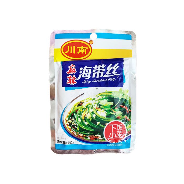 川南 海带丝 麻辣味 62g | ChuanNan Sliced Kelp Sichuan Spicy 62g