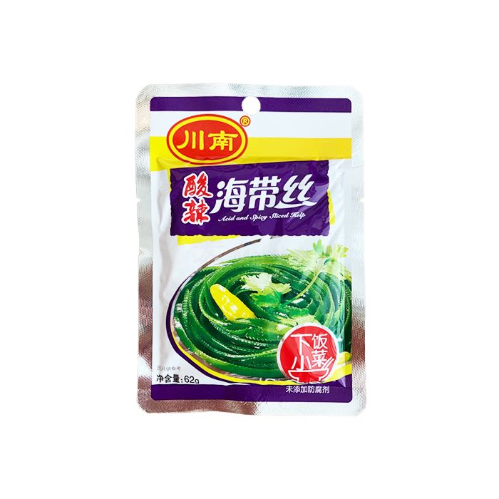 川南 海带丝 酸辣味 62g | ChuanNan Sliced Kelp Sour&Spicy 62g
