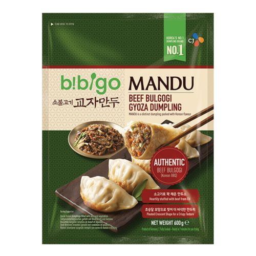 必品阁 韩式烤牛肉煎饺 600g | BIBIGO Gyoza Beef Bulgogi&Vega 600g