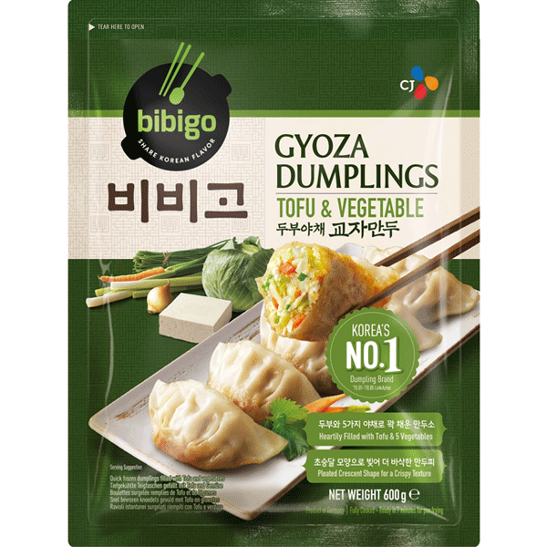 必品阁 豆腐蔬菜煎饺 600g | BIBIGO Gyoza Tofu&Vegatable 600g