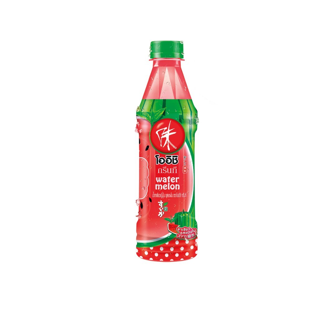 Oishi 西瓜味 绿茶饮料 380ml | OISHI Green Tea Watermelon 380ml