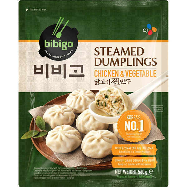 必品阁 韩式生煎包 鸡肉蔬菜 560g | BIBIGO Steamed Dumpling Chicken&Vega 560g