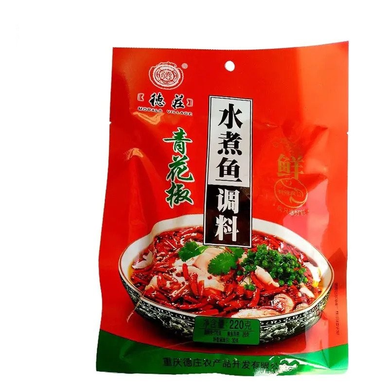 DZ Hot Fish Flavor Seasoning (green pepper) 220g | 德庄 水煮鱼 青花椒  220g