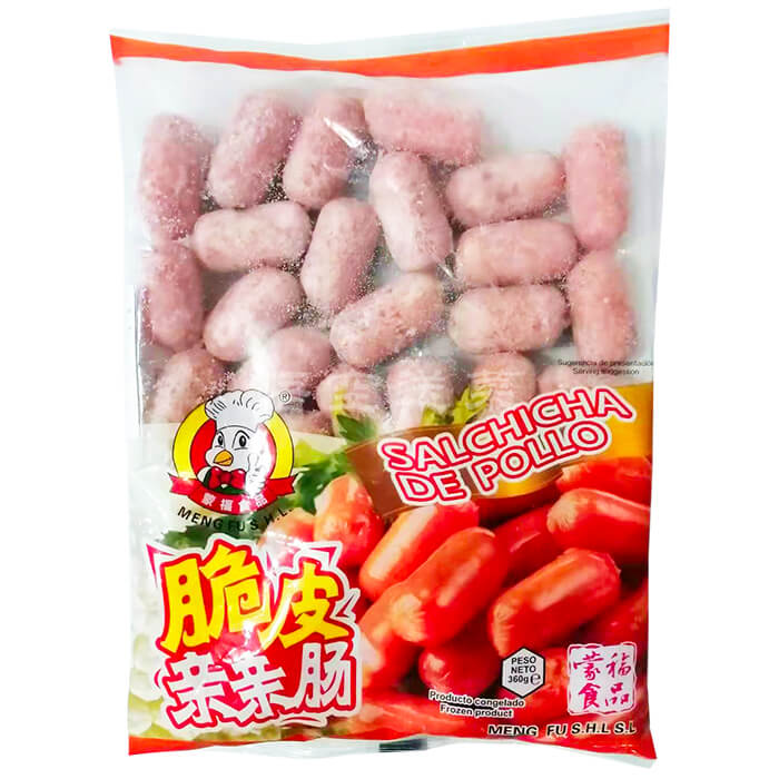 Rapeakuoriset kanan mininakit hotpottia varten 360g | 蒙福 脆皮亲亲肠 360g