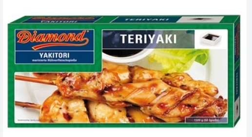 Yakitori Teriyaki- kanavarras 1.5kg | DIAMOND/Skyfood 照烧鸡串 1.5kg