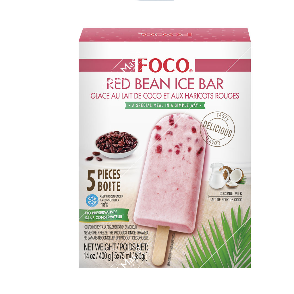FOCO 红豆冰棍 5*80g | FOCO Ice Stick Red Bean flavor 5*80g
