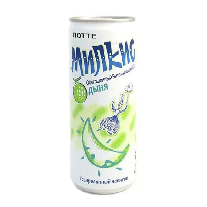 乐天 苏打饮料 瓜果味 250ml | LOTTE Milkis Soft Drink Melon 250ml