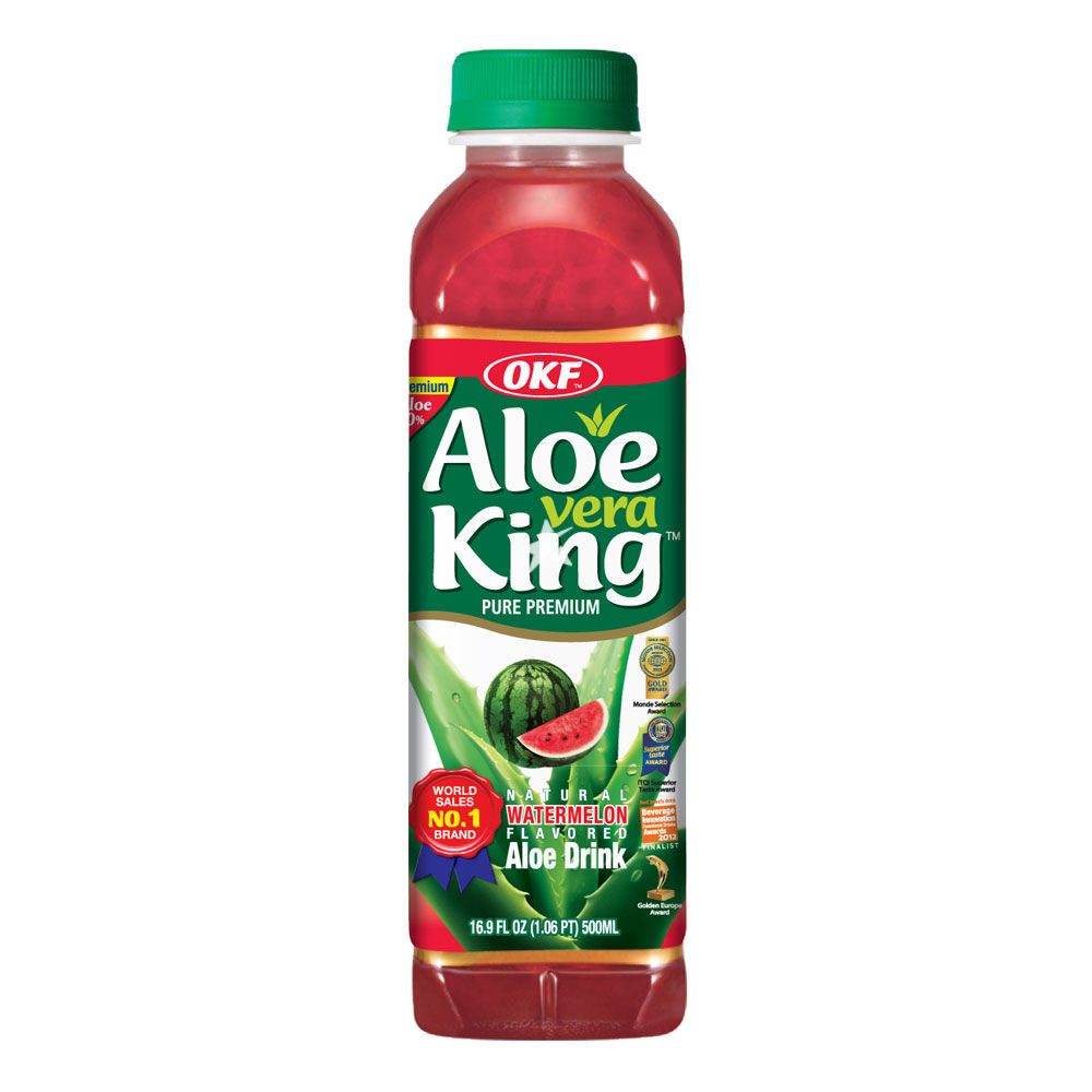 OKF 西瓜味饮料 500ml | OKF Aloe Vera Drink Watermelon 500ml