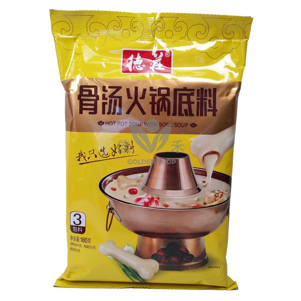 CN DZ Hotpot Soupbase beef bone 180g | 德庄 火锅底料 牛骨汤 180g