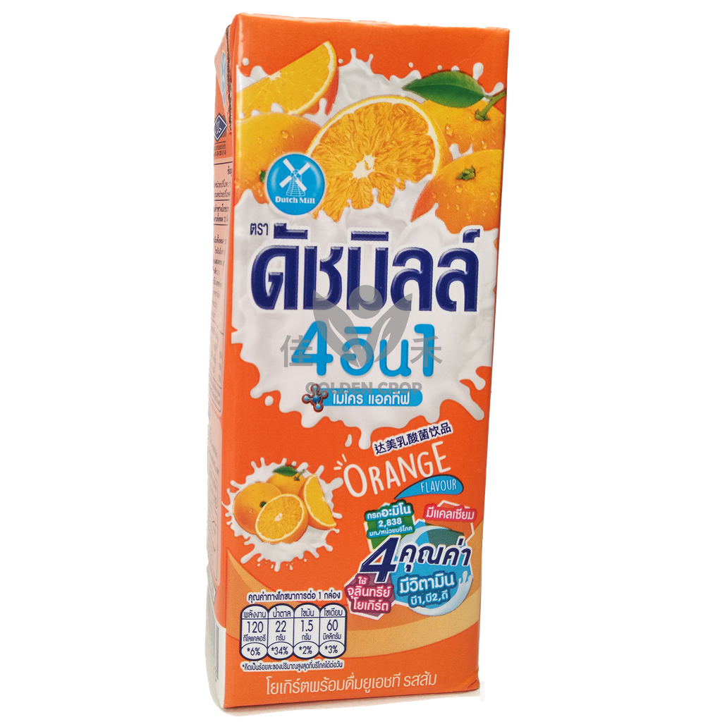 TH达美 橙子味 软装饮料 180ml | DutchMill Orange Drink Uht 180ml