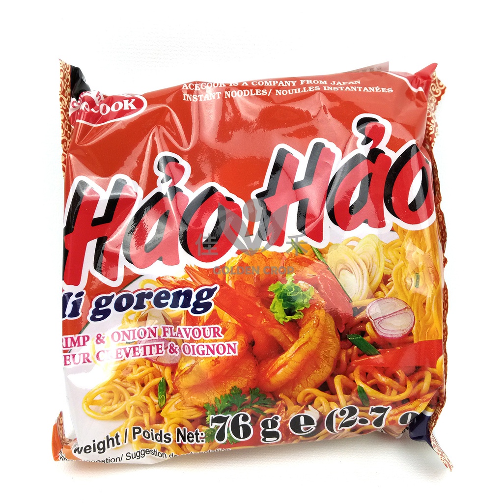 好好 拌面 鲜虾香葱味 76g | HH Instant Noodle Shrimp & Onion 76g