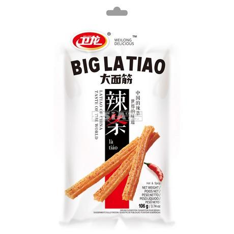 WL Hot Spicy Strip Big 106g  | 卫龙 大面筋(辣条) 106g