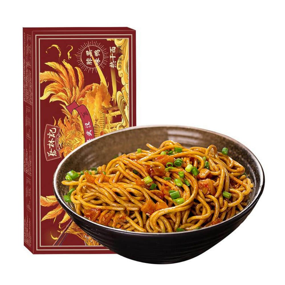 CLJ Instant Noodle With Sesame Paste-Duck Flavour 135g*5/unit | 蔡林记 热干面 黑鸭脖味 5人份 135g*5