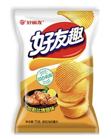 好丽友 好友趣 加勒比烤翅味 70g | ORION Fried Chips Roasted Wing Flav. 70g