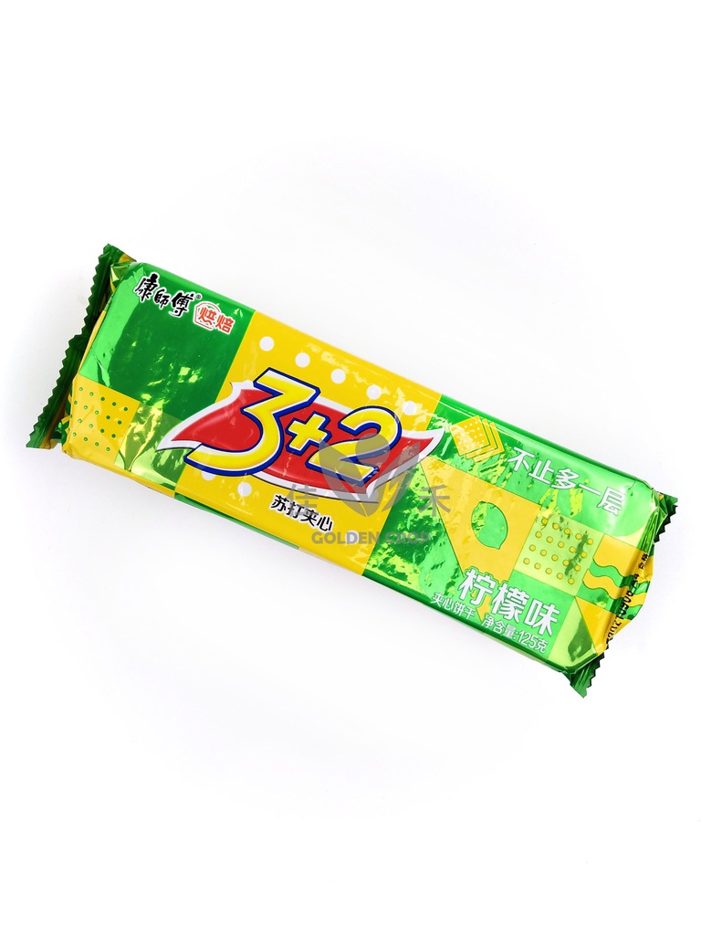 康师傅 3+2 柠檬味 125g | KSF 3+2 Biscuit Lemon Flavor 125g 