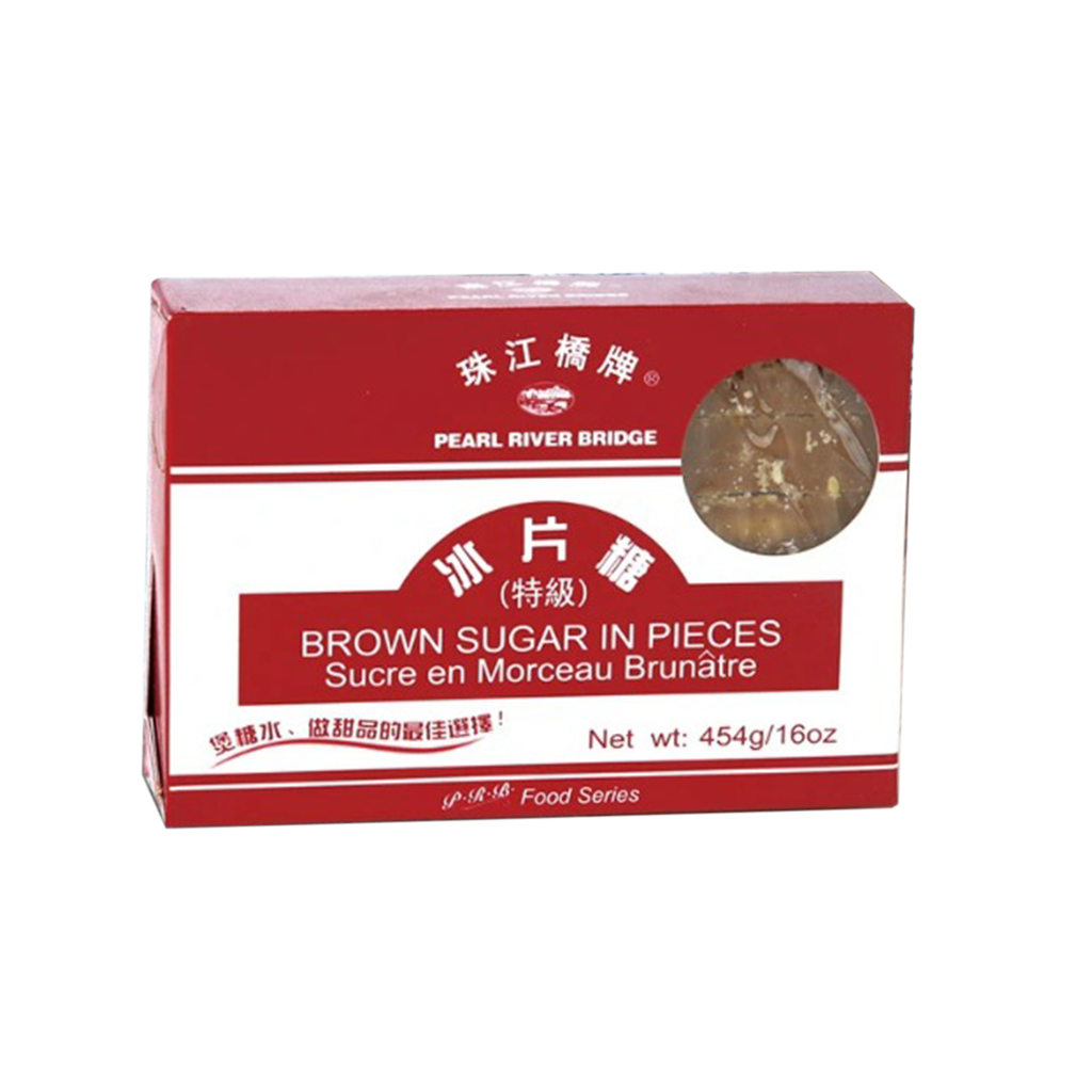 PRB palasokeri (ruskea sokeri paloina) 454g | 珠江桥 冰片糖 454g