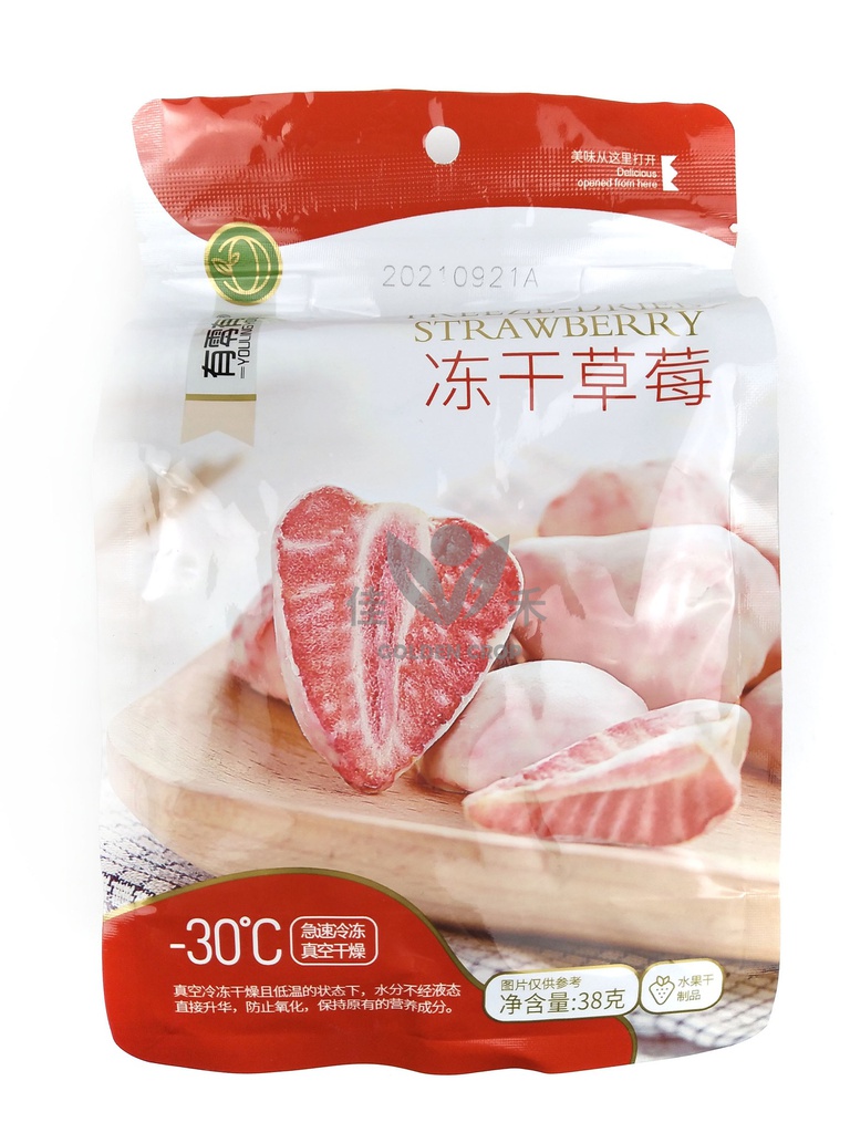 YLYS Freeze Dried Strawberry 38g | 有零有食 冻干草莓 38g