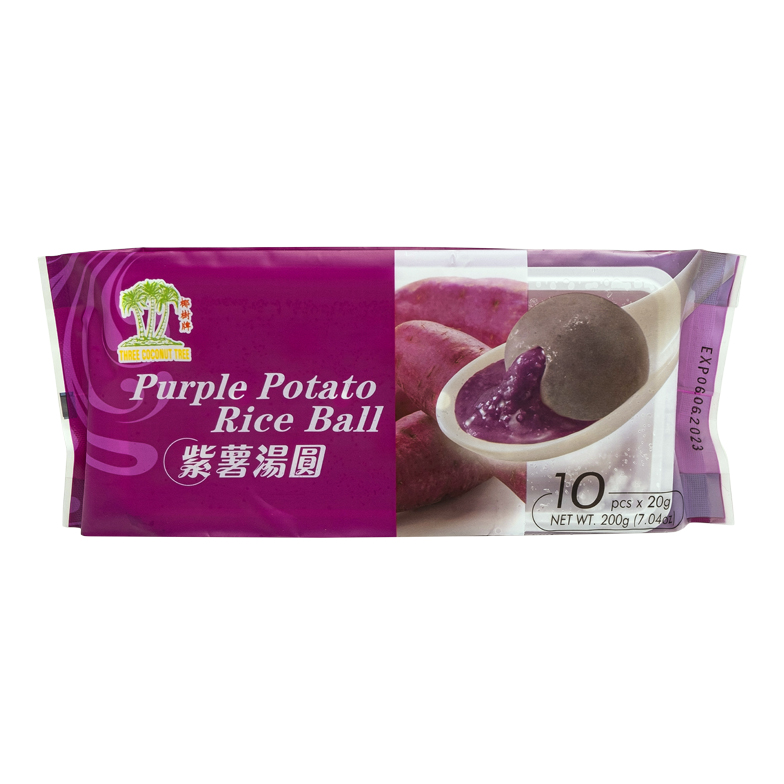 Violettijamssin makuiset riisipallot 200g | TCT 紫薯味汤圆 200g