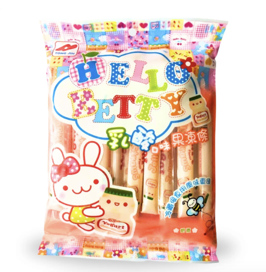 HELLO BETTY 果冻条 乳酸菌味 300g | HELLO BETTY Jelly Strip Yogurt Flavor 300g