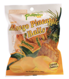 [50652] PHILIPPINES BRAND Dried Mango & Pineapple Balls 100g | 菲律宾品牌 芒果凤梨干球 100g