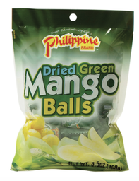 [60700] PHILIPPINE BRAND Dried Green Mango Ball 100g | 菲律宾品牌 青芒果干球 100g