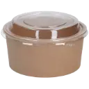 750ml Paper Salad Bowl (with lid) 300sets/CTN | 750ml 纸质 沙拉外卖碗 (透明盖) 300套/箱