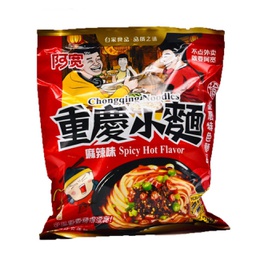 [30341] Chongqing Instant Noodles Spicy Hot Flavour 100g | 阿宽  重庆小面 袋装 麻辣面 100g