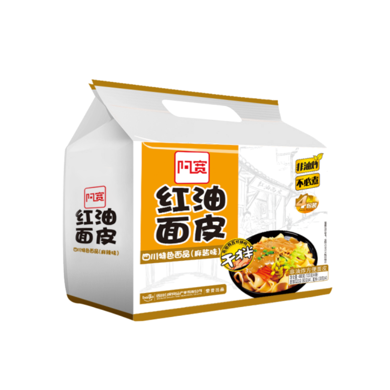 阿宽红油面皮麻酱味480g 新| Golden Crop B2C