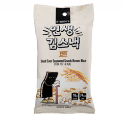 [61130] K-WOOKS Crispy Seaweed Snack Brown Rice Flav. 18g | K-WOOKS 即食粗米海苔 18g